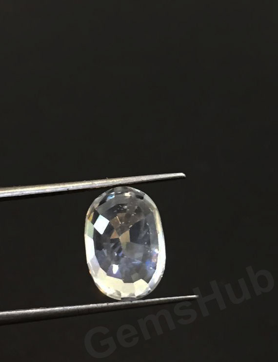 4.87 ct Natural White Zircon
